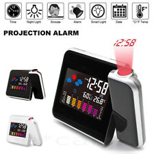 Projection Alarm Clock Weather Station Thermometer Temperature Humidity Monitor