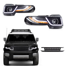 For 2007-2014 Toyota Fj Cruiser Led Headlights With Black Grille Projector A Set