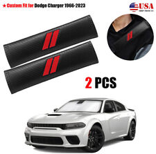 2x For Dodge Charger Car Safety Seat Belt Shoulder Pads Cover Protector Red J5