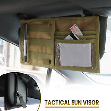 Car Sun Visor Panel Tactical Molle Vehicle Truck Pouch Pocket Cd Card Organizer