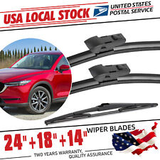 241814 Windshield Wiper Blades For Mazda Cx-5 Cx-9 2017-2021 Front And Rear