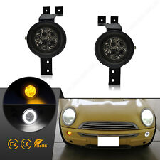 2x Led Front Indicator Turn Signals For Mini Cooper R50 R52 R53 From 2001-2007 Black