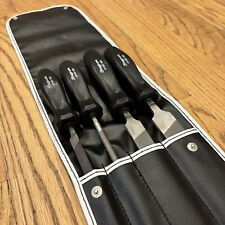 Snap On Tools Hbf500bl 4 Piece File Set Wc0416l Hf614 Hf615 Hf616 Usa Excellent