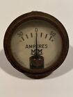 Early Vintage Rochester Manufacturing Amperes Amp Gauge Antique Car Auto Tractor