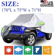 For 1987-2021 Jeep Wrangler 2-door Waterproof Cover Uv Protection Car Cover