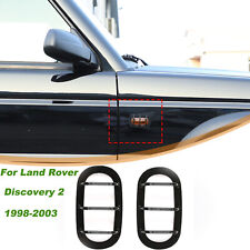 Black Side Fender Turn Signal Light Lamp Cover For Land Rover Discovery 2 98-03