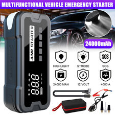 24000mah Jump Starter With Air Compressor Jumper Box Power Bank Battery Charger