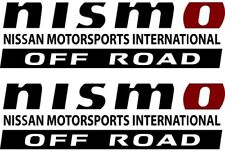 Off Road Nismo Sticker Decal Set Black Red