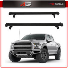 Black Roof Rack Cross Bar Luggage Cargo Carrier For Ford F-150 F150 2015-2023