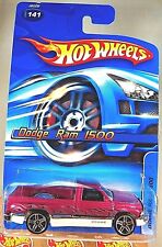 2006 Hot Wheels Collector 141 Dodge Ram 1500 Pinkwhite Wchrome Pr5 Spokes