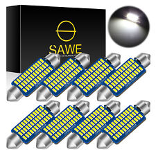 8 X Ultra White 41mm 42mm 3014 36smd Dome Map Led Light Bulbs 578 211-2 212-2