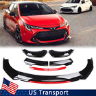 Glossy Black Front Bumper Lip Spoiler Splitter Body Kit For Toyota Corolla Car