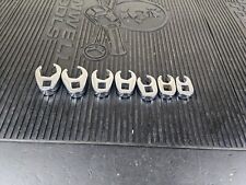 Bf334 Snap On 207sfrh 7pc 38 Drive 6pt Sae Flare Nut Crowfoot Wrench Set