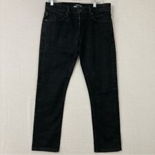 Tom Ford Black Light Distressed Button Fly Slim Jeans Size W33 L28