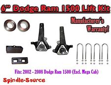 6 Front 2 Rear Spindle Coil Block Lift Kit For 2002 - 2008 Dodge Ram 1500 2wd