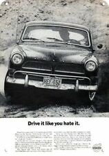 1964 Volvo Car - Drive It Like You Hate It - Decorative Replica Metal Sign