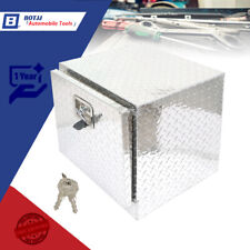 18 Inch Durable Aluminum Diamond Plate Tool Underbody Box With T - Handle Latch