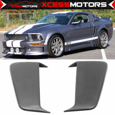 Fits 05-09 Ford Mustang Coupe El Style Unpainted Side Fender Scoops Pu 2pcs