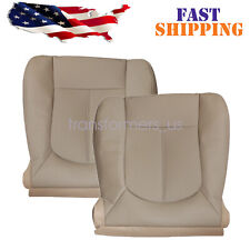 For 2011 2012 Ford F250 F350 Lariat Driver Passenger Perforated Seat Cover Tan