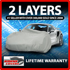 2 Layer Car Cover - Soft Breathable Dust Proof Sun Uv Water Indoor Outdoor 2227