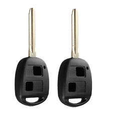 2pcs For Toyota Land Cruiser Camry Corolla Yaris 2 Buttons Remote Key Shell Fob