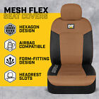 Caterpillar Truck Seat Covers For Front Seats Set - Beige Automotive Seat Covers