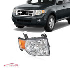 Fit 2008-2012 Ford Escape Headlights Headlamps Chrome Housing Amber Corner Right