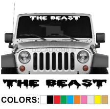 The Beast Windshield Decal Sticker -drip1- Turbo Truck Lift Mud Car Diesel Truck