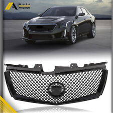 Front Bumper Upper Grille Mesh For 2008 2009-2013 Cadillac Cts Gloss Black Grill