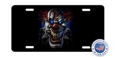 Evil Sinister Disturbed Dark Cool Clown Face Aluminum License Plate Tag New