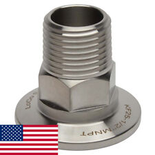 Kf-25 Nw-25 12 Npt Male Adapter Vacuum Fitting Ss304 Loco Science