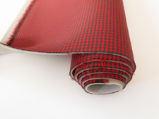New Porsche Pepita Seating Fabric Car Upholstery Blackred Hounds Tooth