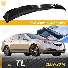 Fits 2009-2014 Acura Tl Abs Glossy Black Rear Roof Window Visor Spoiler Wing