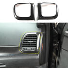 Carbon Fiber Console Air Condition Vent Cover Trim For 11-19 Jeep Grand Cherokee