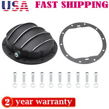 For Gm Aluminum Black Differential Cover 8.5 8.6 Ring Gear Diff 10 Bolt Cast