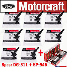 8pcs Oem Motorcraft Dg511 Ignition Coil Spark Plug Sp546 For F150 Ford Lincoln
