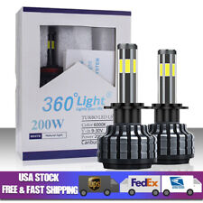 Led Headlight Bulbs H11h8h9 Low Beam 6 Sided 360 Turbo Led Light For Ram 1500