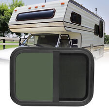 Rv Vertical Sliding Replacement Camper Trailer Teardrop Window Black 15wx22h