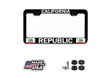 California Republic Californian Steel License Plate Frame. Can Personalize