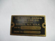Pierce Arrow Brass Nameplate S24 S74