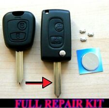 For Citroen Saxo Xsara Picasso Berlingo 2 Button Flip Remote Key Case Repair Kit