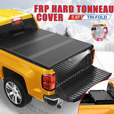 For 2016-2022 Nissan Titan Tonneau Cover 5.7ft Hard Truck Bed 3-fold Fiberglass
