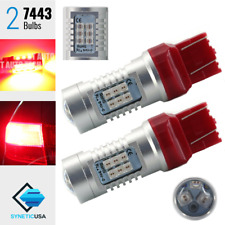 7443 7444 High Power 50w Led Red Rear Blinker Turn Signal Parking Light Bulbs