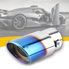 Auto Car Pipe Exhaust Tip Rear Tail Throat Muffler Steel Stainless Universal G