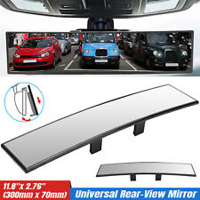 Car Universal 300mm Rear View Wide Angle Convex Clear Interior Mirror Click On