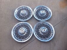 Wheel Covers Set Of 4 Chevy Monte Carlo 14 Wire Spoke Hubcaps 1978--1980 Used