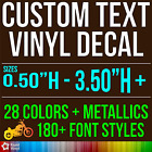 Custom Vinyl Lettering Text Decal Window Sticker Motorcycle Car Truck Glass Rv