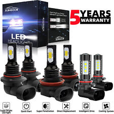 For Nissan Maxima 2009 2010-2015 6x Led Headlight Highlow Fog Light Kit 6000k