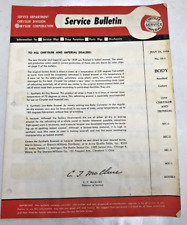 1959 Chrysler Imperial Models Service Bulletin Standard Colors Paint Chips Mopar