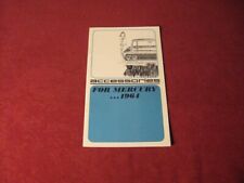 1964 Mercury Accessories Sales Brochure- Original